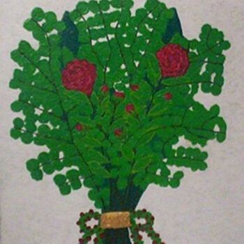 Malerei mit dem Titel "bouquet 2" von Victoria Fadhila Abessi, Original-Kunstwerk