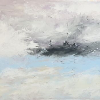 Painting titled "INNER STORM 4" by Victoria Gradinar, Original Artwork, Acrylic