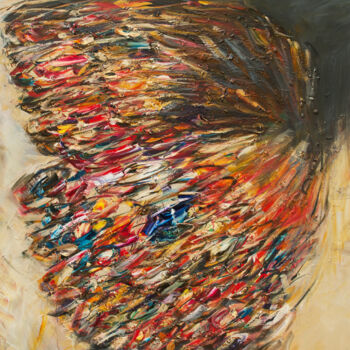 Картина под названием "Halos and Rainbows" - Victoria Horkan, Подлинное произведение искусства, Масло Установлен на Деревянн…