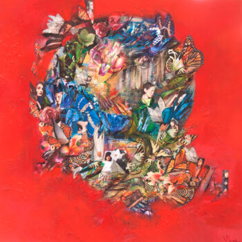 Painting titled "If You Weren’t My F…" by Victoria Horkan, Original Artwork, Oil Mounted on Wood Stretcher frame