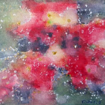 Painting titled "Univers" by Victoria Lohay, Original Artwork, Watercolor