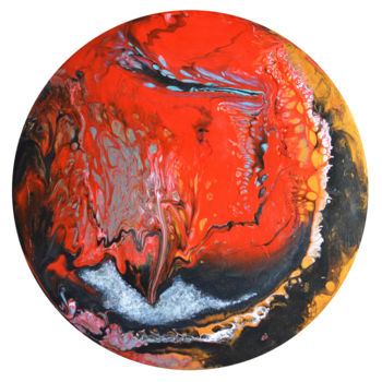 Painting titled "Mars in the body" by Viktorija Rutskaja, Original Artwork, Acrylic