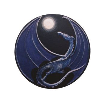 Pintura intitulada "Mystic Moon" por Victoria Armstrong, Obras de arte originais
