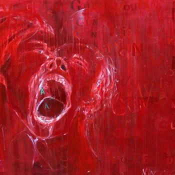 Pittura intitolato "RED SCREAM" da Victoria Fontana, Opera d'arte originale