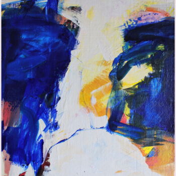 제목이 "Le passage"인 미술작품 Victorine Follana로, 원작, 기름 목재 패널에 장착됨
