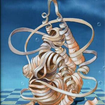 Painting titled "Knot" by Victor Molev, Original Artwork