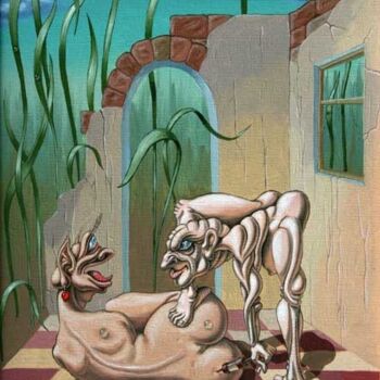 Peinture intitulée "The procedural Sist…" par Victor Molev, Œuvre d'art originale