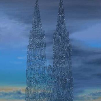 Картина под названием "Cathedral" - Victor Molev, Подлинное произведение искусства