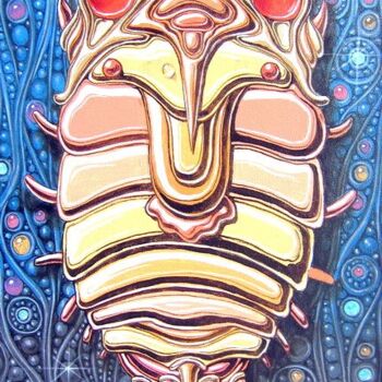 Painting titled "Trilobite" by Victor Molev, Original Artwork