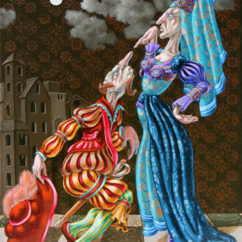 Картина под названием "Fundamentals of Fem…" - Victor Molev, Подлинное произведение искусства, Масло