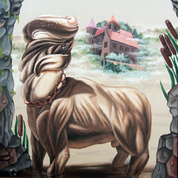 Pintura titulada "The Hound of the Ba…" por Victor Molev, Obra de arte original, Oleo