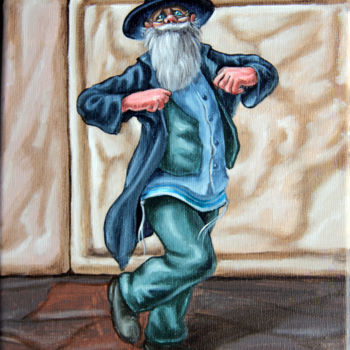 Картина под названием "Freilahs. op#2603" - Victor Molev, Подлинное произведение искусства, Масло Установлен на Деревянная р…