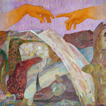 Peinture intitulée "Сотворение Мира" par Victorov Mihail, Œuvre d'art originale, Huile