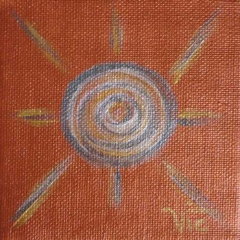 Malarstwo zatytułowany „Sun” autorstwa Vic, Oryginalna praca, Olej
