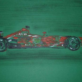 Painting titled "Racing 1." by Vic, Original Artwork, Oil