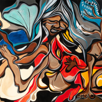 Peinture intitulée "Bali Avuela" par Vida, Œuvre d'art originale, Acrylique
