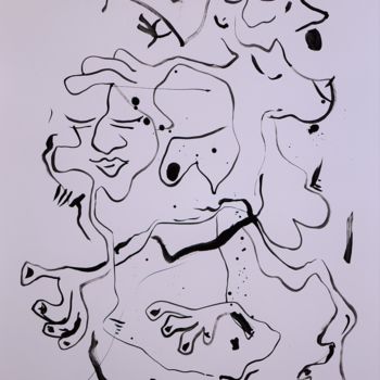 「II」というタイトルの絵画 Vidaによって, オリジナルのアートワーク, インク