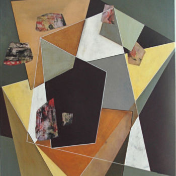 Pintura titulada "composition multiple" por Isabelle Viennois, Obra de arte original, Oleo