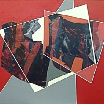 Pintura titulada "3 Collage" por Isabelle Viennois, Obra de arte original, Oleo