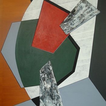 Peinture intitulée "6 composition" par Isabelle Viennois, Œuvre d'art originale, Huile