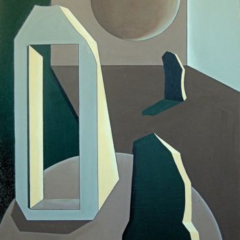 Peinture intitulée "02-porte-ouverte-92…" par Isabelle Viennois, Œuvre d'art originale, Acrylique