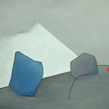 Peinture intitulée "09-le-point-rouge-5…" par Isabelle Viennois, Œuvre d'art originale, Acrylique