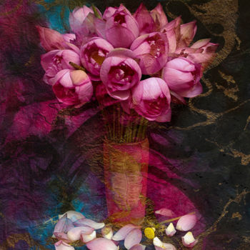 Fotografía titulada "The Pink Lotus II" por Viet Ha Tran, Obra de arte original, Fotografía digital