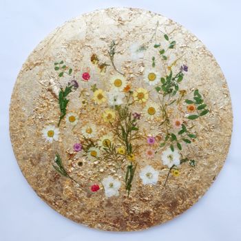 "Flowers in Gold" başlıklı Tablo Viet Ha Tran tarafından, Orijinal sanat, Akrilik