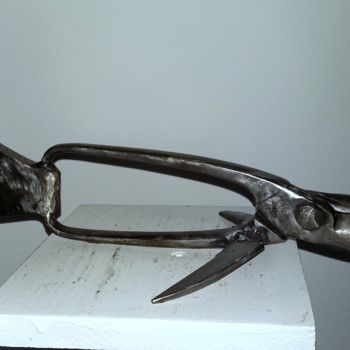 Sculpture titled "LE BROCHET - PREDAT…" by Gerard Lami, Original Artwork, Metals