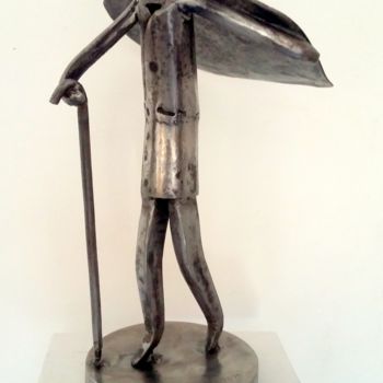 Sculpture titled "JOUR DE MISTRAL EN…" by Gerard Lami, Original Artwork, Metals
