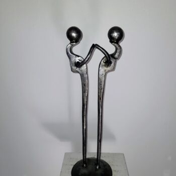 Sculptuur getiteld "LES GEMEAUX OU DANS…" door Gerard Lami, Origineel Kunstwerk, Metalen