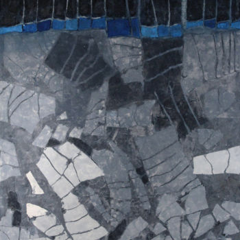 Картина под названием ""Forgotten fields",…" - Abstract Painter Vieville, Подлинное произведение искусства, Масло