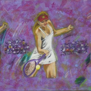 Painting titled "TENIS" by Vifer, Original Artwork, Acrylic