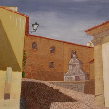 Pittura intitolato "Castelo Mendo-2" da Vifer, Opera d'arte originale, Acrilico
