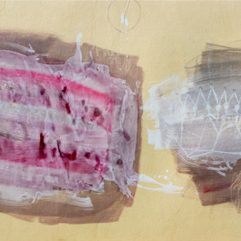 Картина под названием "Birth, emanation." - Daniela Vignati, Подлинное произведение искусства, Масло