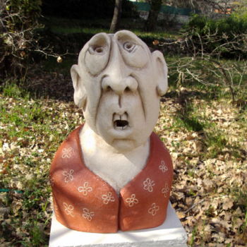 Sculpture titled ""Roger"" by Isabelle Vigo, Original Artwork, Ceramics