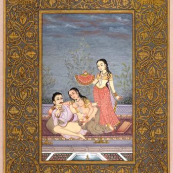 Pintura titulada "KAMASUTRA" por Vijay Soni, Obra de arte original, Pigmentos Montado en Bastidor de camilla de madera