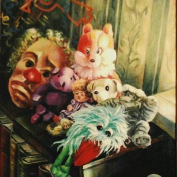 Картина под названием "темины игрушки" - Кострицкий Владимир, Подлинное произведение искусства