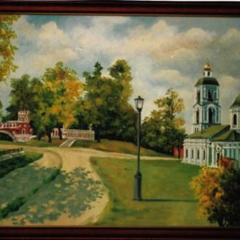 Картина под названием "осень в царицино" - Кострицкий Владимир, Подлинное произведение искусства