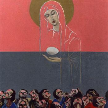 Pintura intitulada "ночь перед рождеств…" por Kostritskii Vladimir, Obras de arte originais
