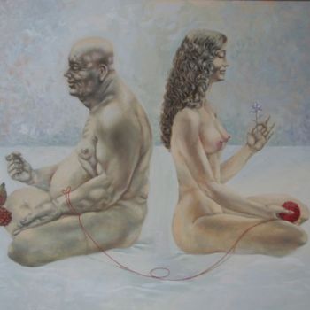 Painting titled "медитация" by Kostritskii Vladimir, Original Artwork