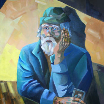 Картина под названием ""Старость"" - Виктория Назырова, Подлинное произведение искусства, Масло