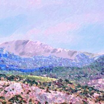 Pittura intitolato "Crimean Mountains" da Viktor Kovbunov, Opera d'arte originale