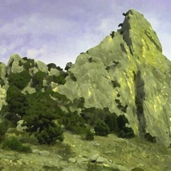Digital Arts titled "Rocks" by Viktor Kovbunov, Original Artwork