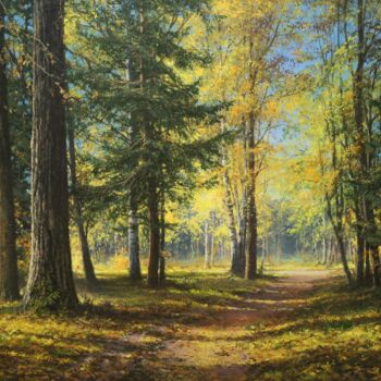 Painting titled "Colors of autumn" by Viktar Yushkevich Yuvart, Original Artwork, Acrylic