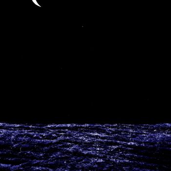 Fotografia intitolato "Night seascape" da Viktor Artemev, Opera d'arte originale, Fotografia digitale