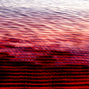 Grafika cyfrowa / sztuka generowana cyfrowo zatytułowany „Red waves” autorstwa Viktor Artemev, Oryginalna praca, Malarstwo c…