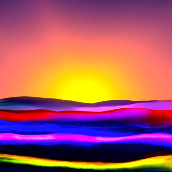 Цифровое искусство под названием "Sunrise" - Viktor Artemev, Подлинное произведение искусства, Цифровая живопись