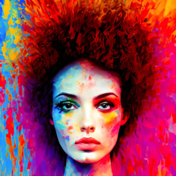 Digital Arts titled "Eva" by Viktor Artemev, Original Artwork, Digital Painting