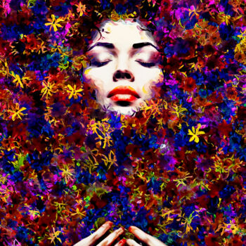 Digital Arts titled "In bloom" by Viktor Artemev, Original Artwork, Digital Painting